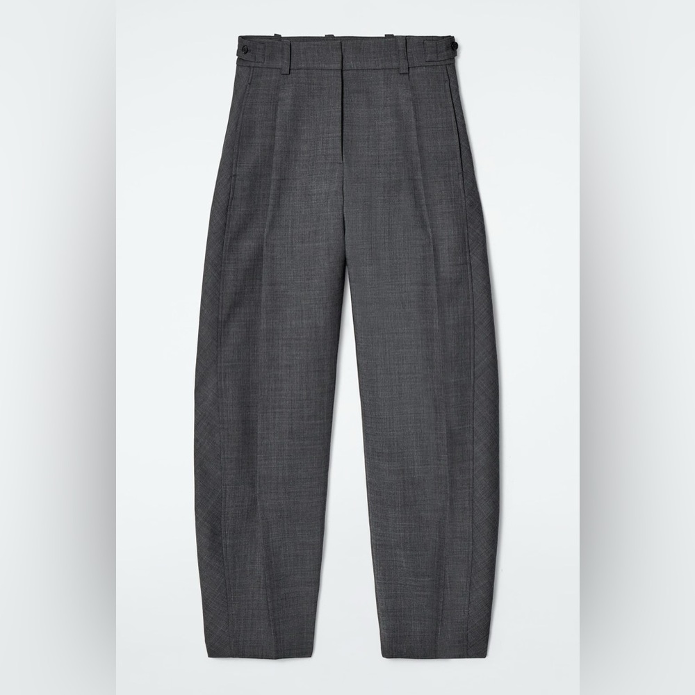 NWT COS wool blend barrel leg pants size 2 - Picture 8 of 9